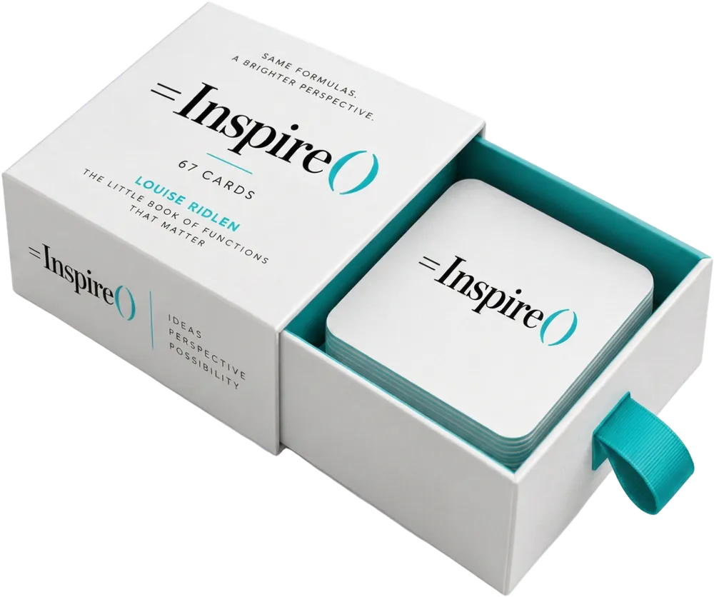 =Inspire() — a pack of 67 formula cards