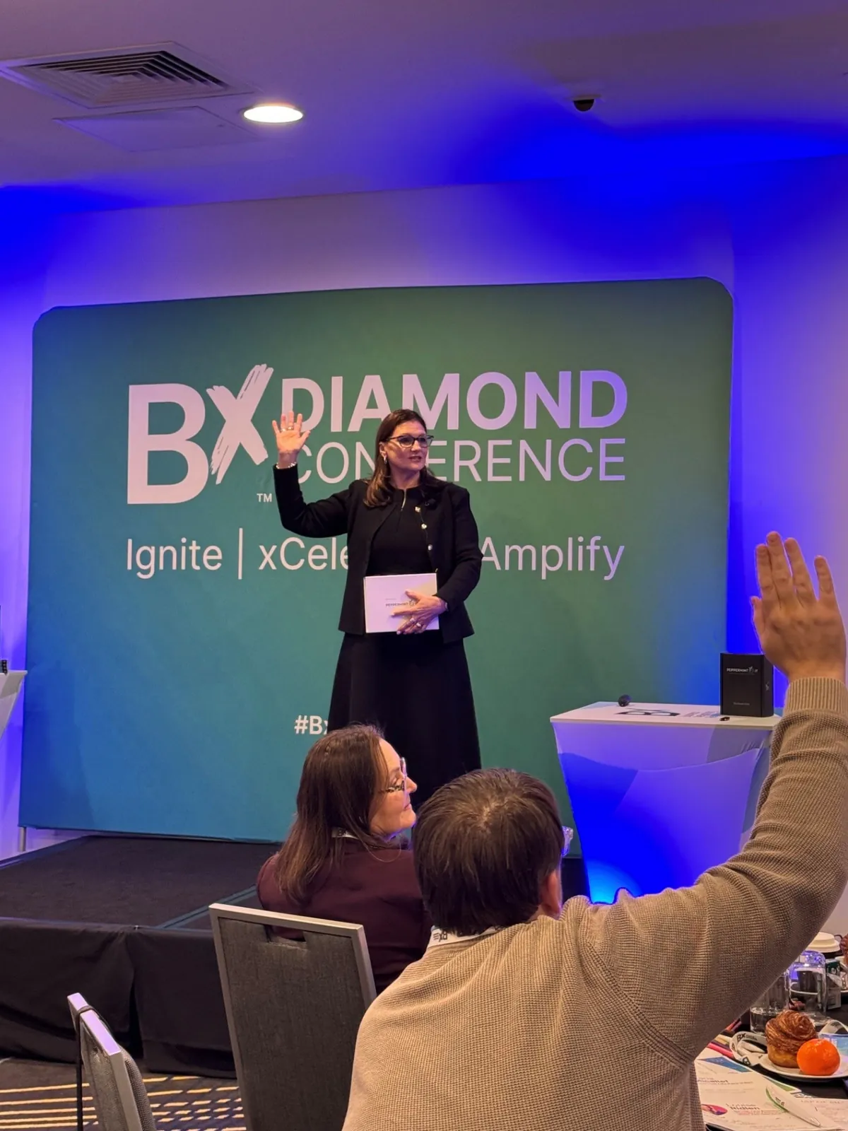 Louise Ridlen speaking at the Bx Diamond Conference